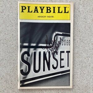 Karen Mason (Only) Signed Playbill Sunset Boulevard Dec 1994 Glenn Close Blvd